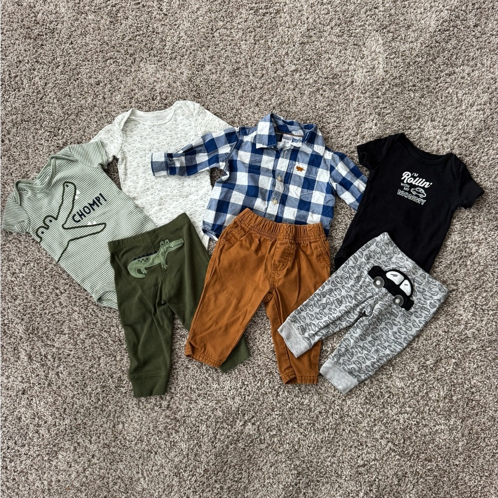 Carter's Kids Matching Sets - Blue, Black, Green, Brown